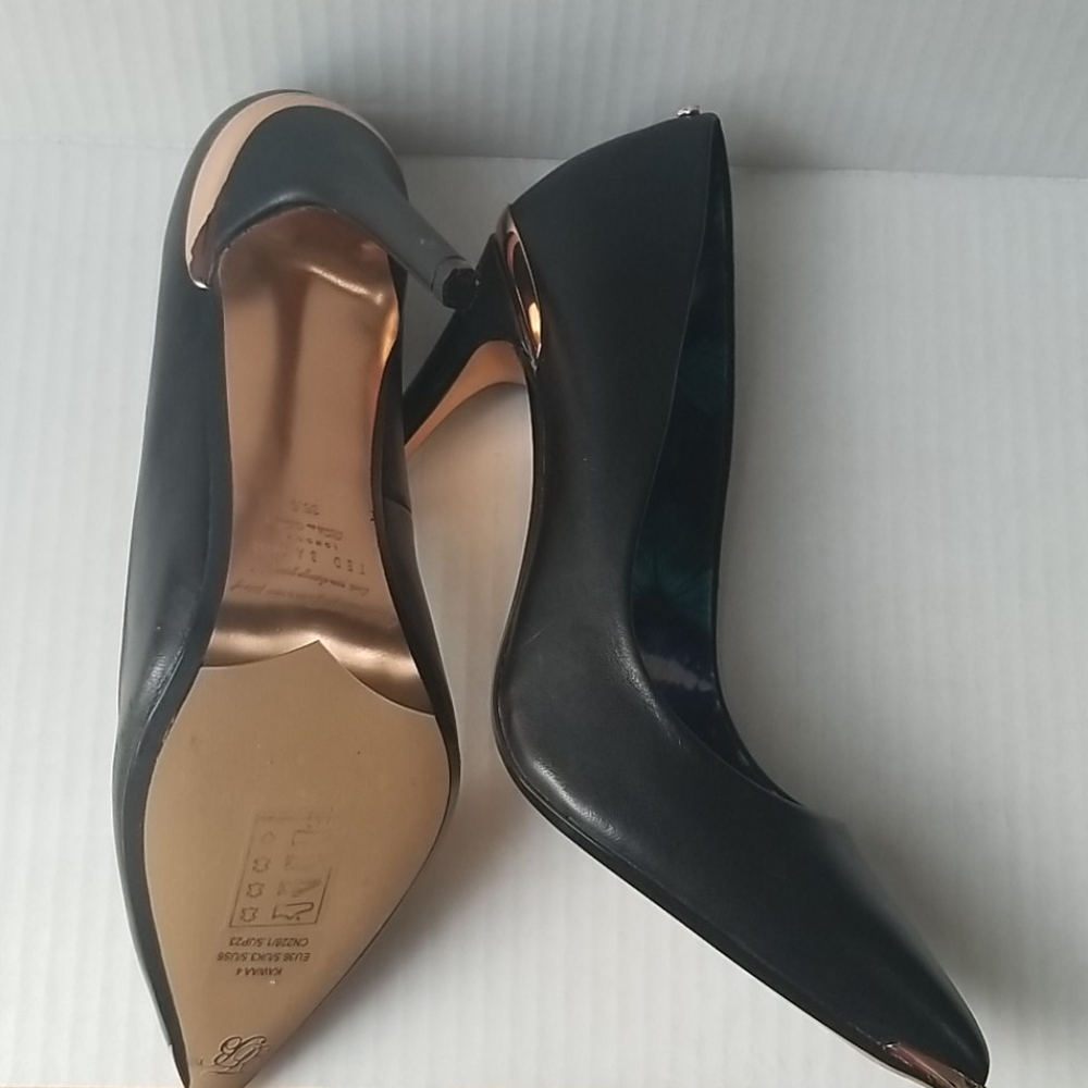 SIZE 6.5/36,5 " TED BAKER LONDON LEATHER KAWAA 4 PUMP HEELS - Picture 4 of 9